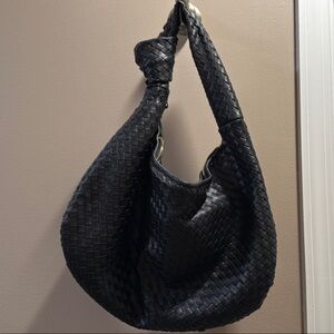 Melie Bianco Black Woven Bag (anthropologie)